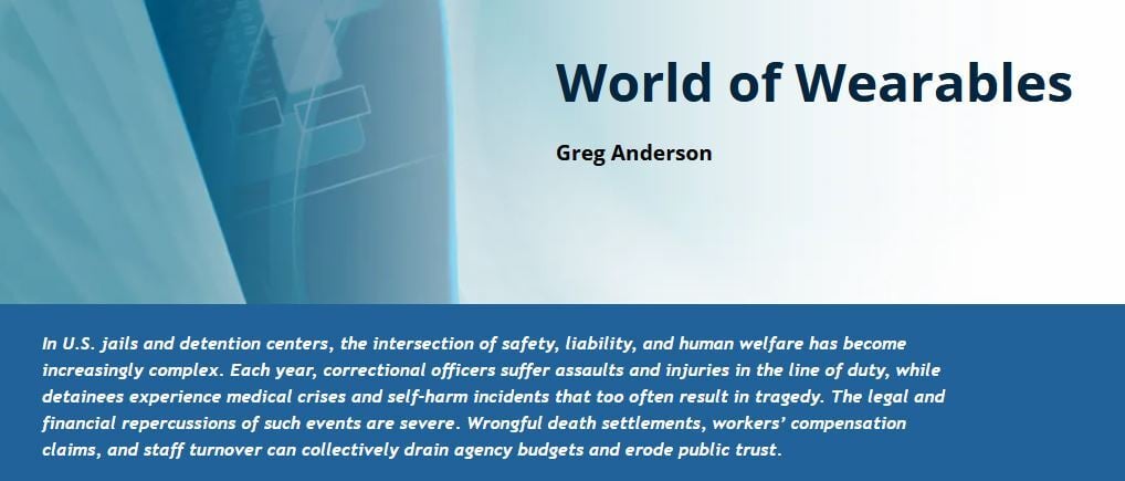 World of Wearables, article in AJA American Jails Magazine