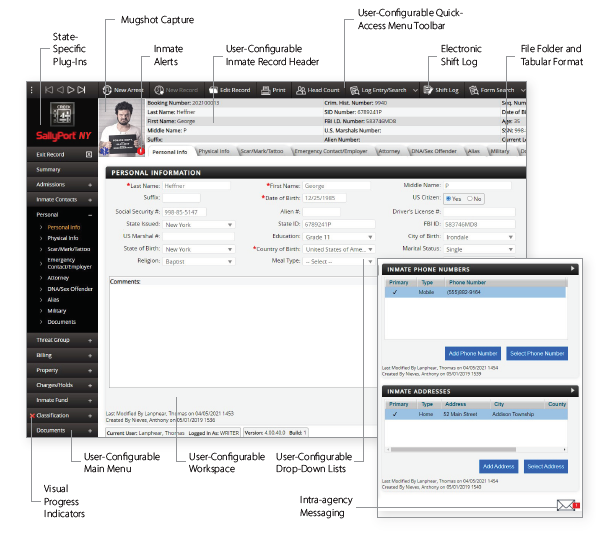 Jail Management System SallyPort
